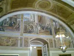 Frescos en el palacio