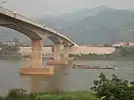 Puente de la amistad entre Thai y Lao