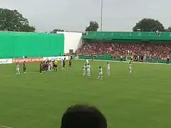 El estadio en el partido de la DFB-Pokal contra el Leverkusen en 2015