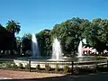 Fuente en la plaza en 2010