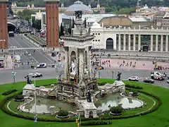 Fuente de la Plaza de España, Barcelona.