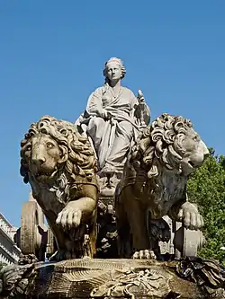 Fuente de Cibeles, Madrid, 1782, Francisco Gutiérrez, Roberto Michel, Miguel Ximénez y Ventura Rodríguez.