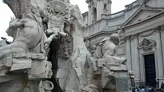 Plaza Navona, Fuente de los Cuatro Ríos