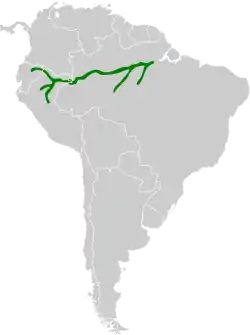 Distribución geográfica del hornero chico.