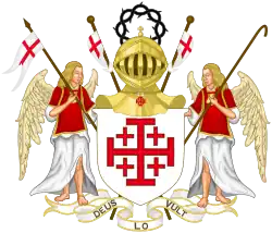 Escudo de laOrden de Caballería del Santo Sepulcro Jerusalén