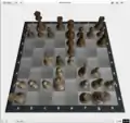 Chess in 3D view