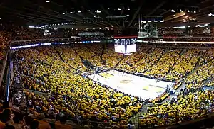 El Oracle Arena en un partido ante Utah Jazz en los playoffs de 2007.