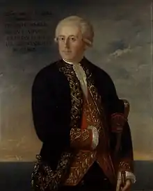 Su abuelo Gabriel de Aristizábal y Espinosa (Museo Naval de Madrid)