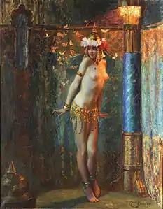 Gaston Bussière. La danza de Salomé o Las mariposas de oro. 1923.