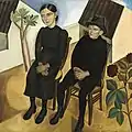 Gaston and his sister, Gustave Van de Woestyne, 1923, Museo Real de Bellas Artes de Amberes