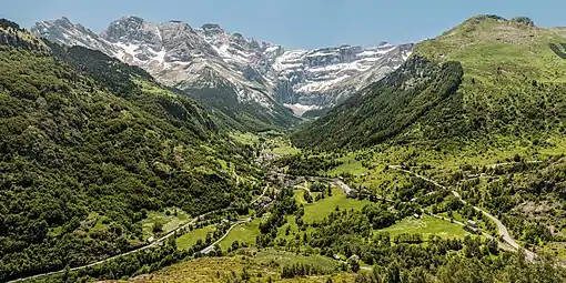 Localidad y circo glaciar