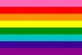 Bandera LGBT de ocho franjas (1978).