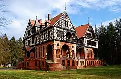 Castillo de Gelbensande, un pabellón de caza construido en 1887 cerca de Rostock