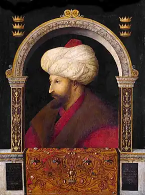 Mehmed II conquistó Constantinopla en 1453 y puso fin al Imperio bizantino (r. 1451-1481)