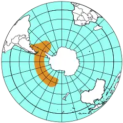 Distribución del pingüino papúa