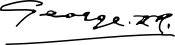 Firma de Jorge II de Grecia