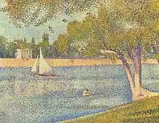 El Sena y la Grande Jatte en primavera 1888, Museos Reales de Bellas Artes de Bélgica