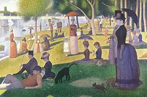 Tarde de domingo en la isla de la Grande Jatte (1884), de Georges Pierre Seurat, Instituto de Arte de Chicago.