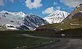 La carretera cerca de Gudauri.