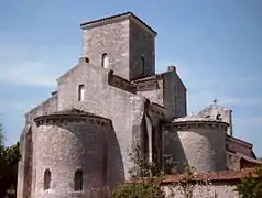 Exterior del oratorio de Germigny-des-Prés