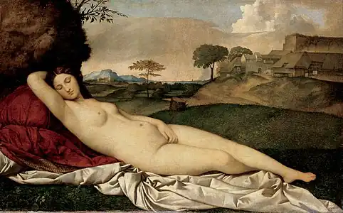 Venus dormida, de Giorgione.
