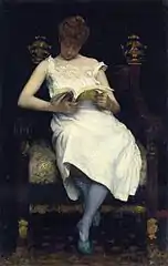 Chica leyendo 1893, colección privada.