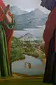 Vista de la parte meridional del lago, obra de Girolamo dai Libri, 1533.
