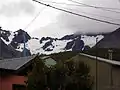 El glaciar visto desde Ushuaia.