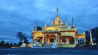 La pagoda Dorada de Namsai, completada en 2010 y uno de los templos budistas más importantes de la India