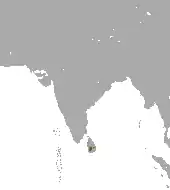 Distribución de la civeta de las palmeras dorada