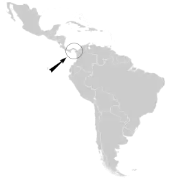 Distribución de Goldmania violiceps