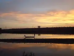 Vista del río Gomti. Lucknow