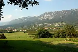 El valle Central de Vipava cerca de Ajdovščina