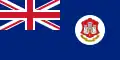 Bandera gubernamental de Gibraltar (1875 - 1921).