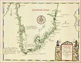 (1723) Mapa de Egede de Groenlandia