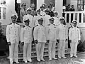 Graduación del COEM 1952. La actual Escuela Superior de Guerra Naval fue inaugurada en 1952.