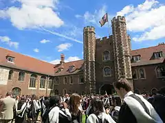 Antigua puerta de entrada de Queens' College