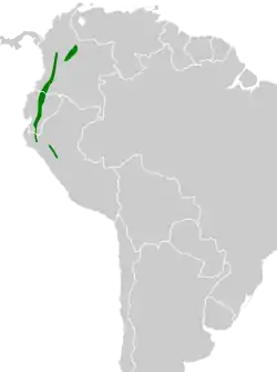 Distribución geográfica del tororoí leonado (incluyendo alticola y atuensis).