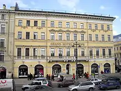 Grand Hotel Europa, remodelado en la década de 1910 por Benois y Lidvall