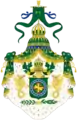 Gran escudo de armas del Imperio del Brasil, diseño del Primer Reinado (1822-1831)