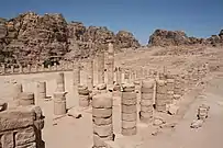 Columnas en el Gran Templo.