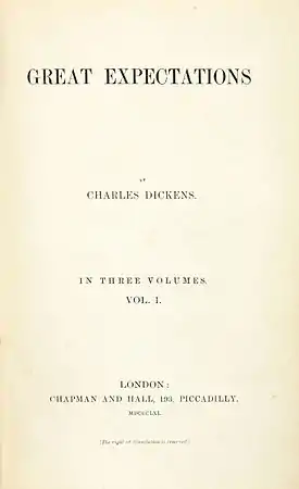 La portada de 1861 de Grandes esperanzas con una tipografía didona, que para la época resultaba muy nítida y contrastada. Aunque por aquel entonces las didonas aún eran populares, para mediados del s. XX ya habrían prácticamente desaparecido