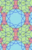 Patrón girih a partir de azulejos girih