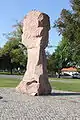 Monumento a los desastres causados por inundaciones de 2002 en Grimma.