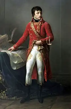 El primer cónsul Bonaparte, 1802, 205 × 127 cm, Museo de la Legión de Honor, París.