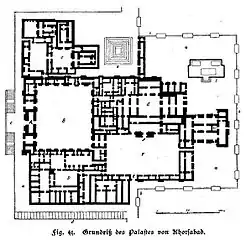 Planta del palacio de Khorsabad o Dur Sharrukin.