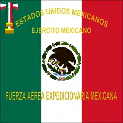 Pabellón o Bandera de Guerra del Escuadrón 201, Fuerza Aérea Expedicionaria Mexicana.