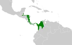 Distribución geográfica del hormiguero calvo.