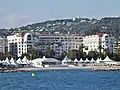 Le Majestic visto desde el mar.