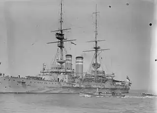 HMS Queen en 1909.